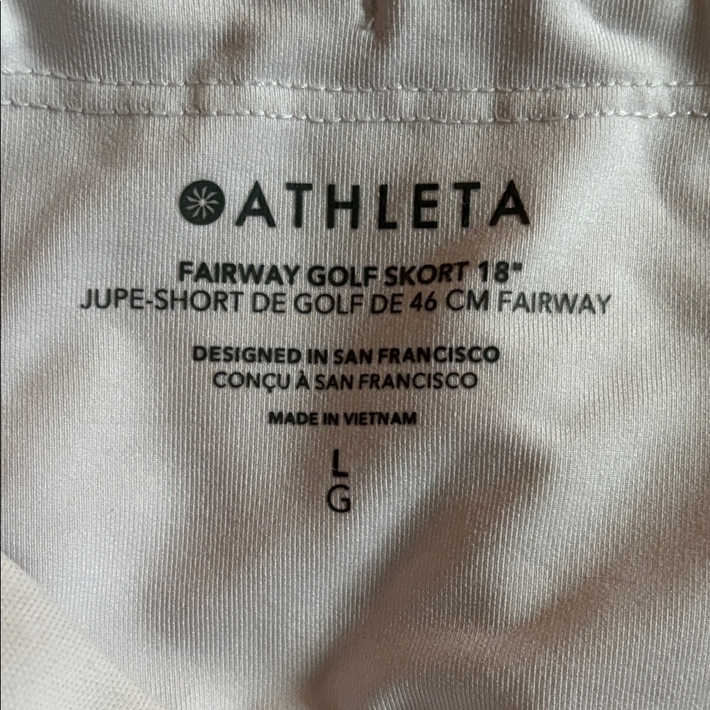 Athleta 18" Whitee  Fairway Golf skort SZL - Picture 4 of 10